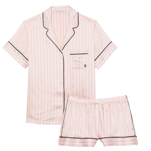 Victoria's Secret Iconic Stripes Satin Pajama - Picture 5 of 8